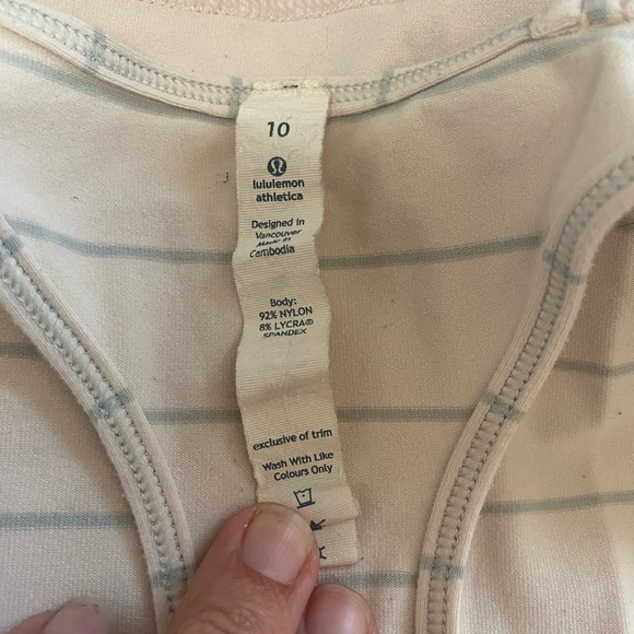 Lululemon CRB tank. Size 10. EUC - Picture 5 of 5